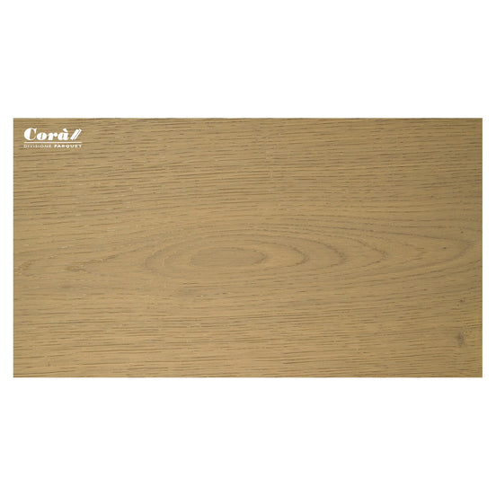 Corà Collezione 190 Polvere taupe beige brushed European oak parquet with matt UV Oil finish at Archideco Riga