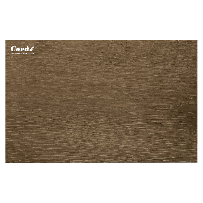 Corà Collezione 190 Terra earthy brown brushed European oak parquet with matt UV Oil finish from Archideco Riga