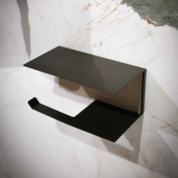 Arblu Wall-Mounted Toilet Paper Holder with Shelf