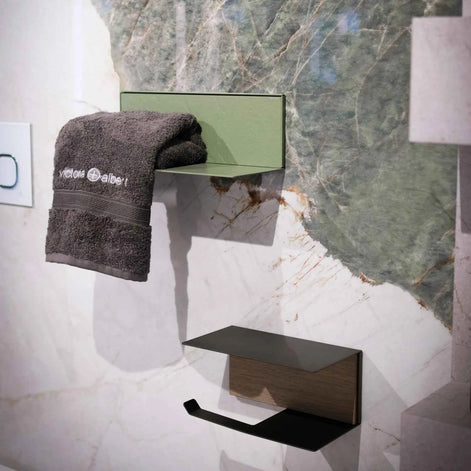Arblu Wall-Mounted Toilet Paper Holder with Shelf