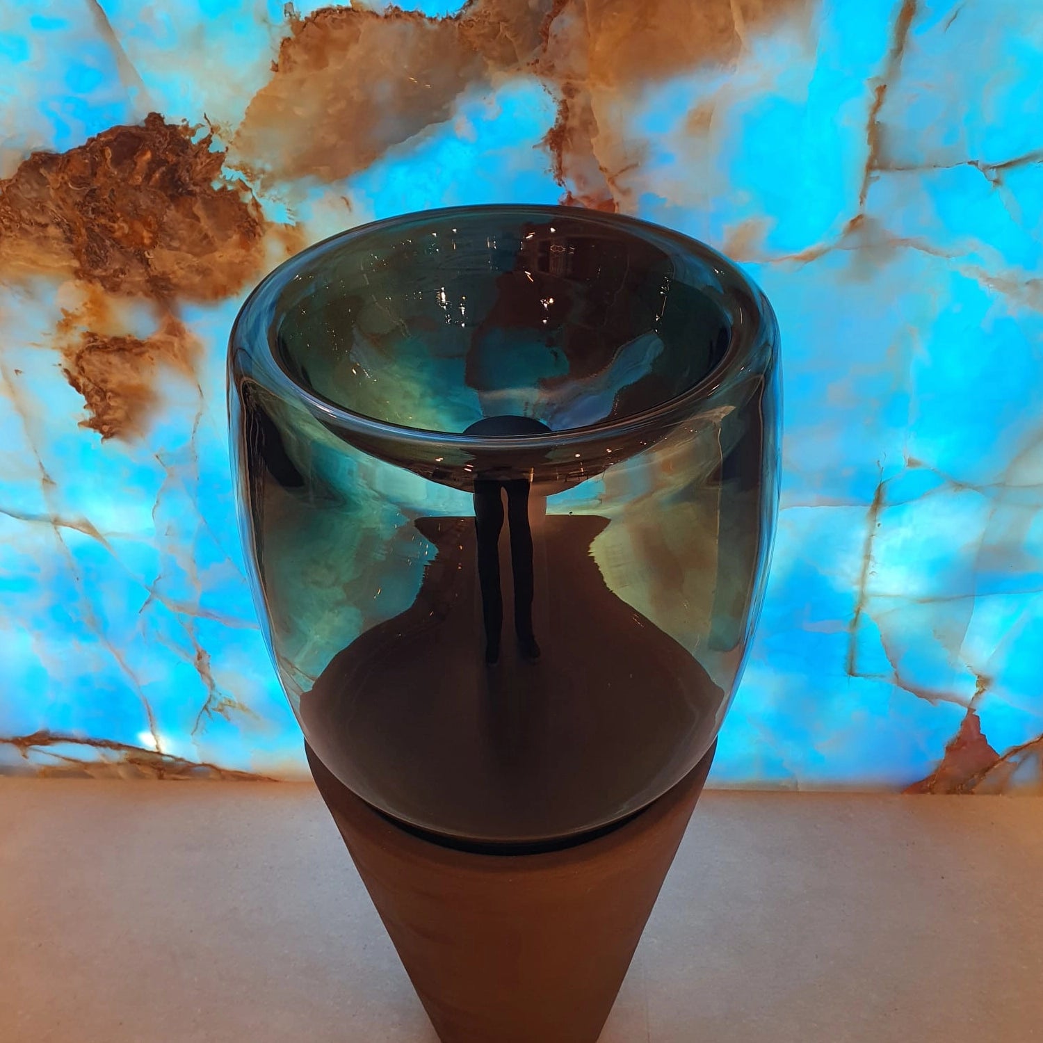 Karol TOSCA Freestanding Washbasin in Blown Glass