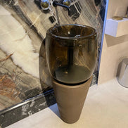 Karol TOSCA Freestanding Washbasin in Blown Glass
