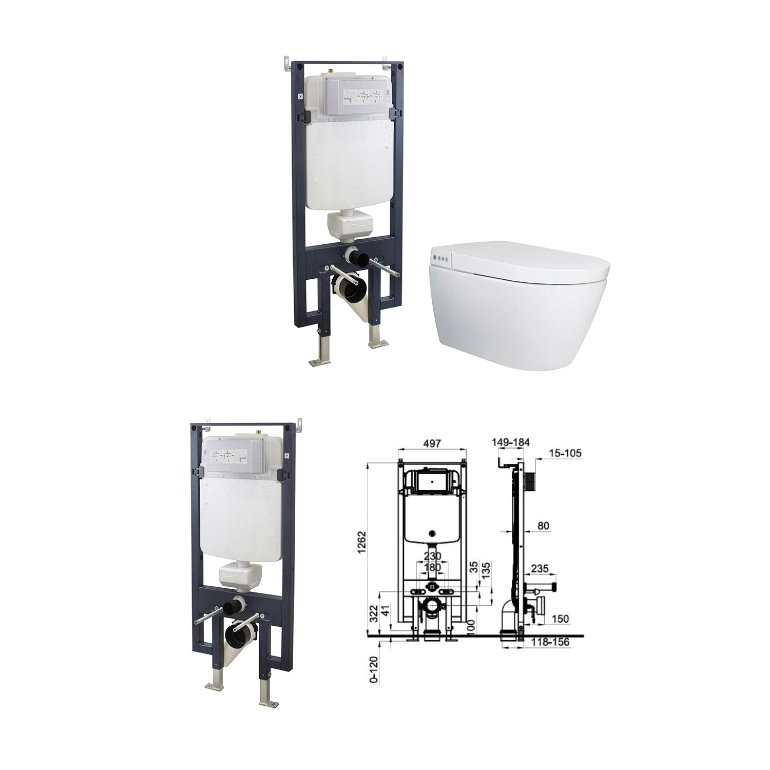 Noken I-Comfort Smart Wall-Hung Toilet Set