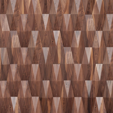 Wonderwall Studios Cameo American Walnut Wall Panel