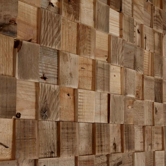 Wonderwall Studios Cube Salvaged Pine Wall Panel