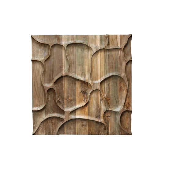 Wonderwall Studios Dune Teak Wood Wall Panel