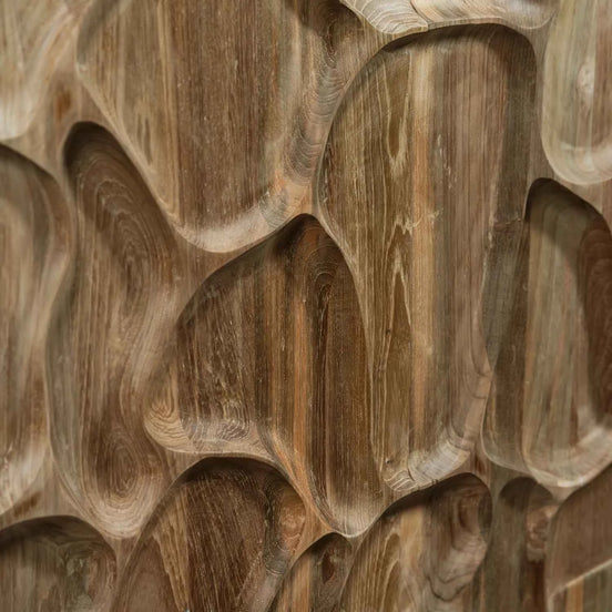 Wonderwall Studios Dune Teak Wood Wall Panel