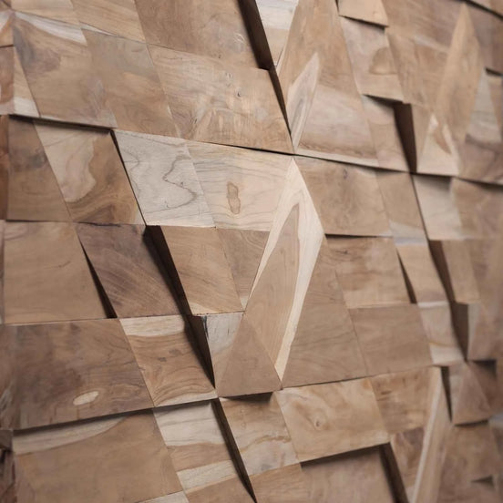 Wonderwall Studios Jazz Teak Wood Wall Panel