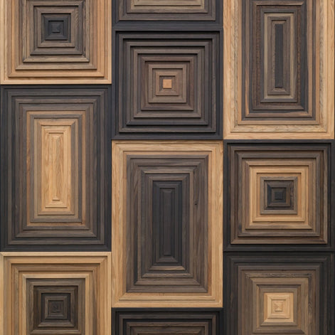 Wonderwall Studios Ledger Bog Oak Wall Panel