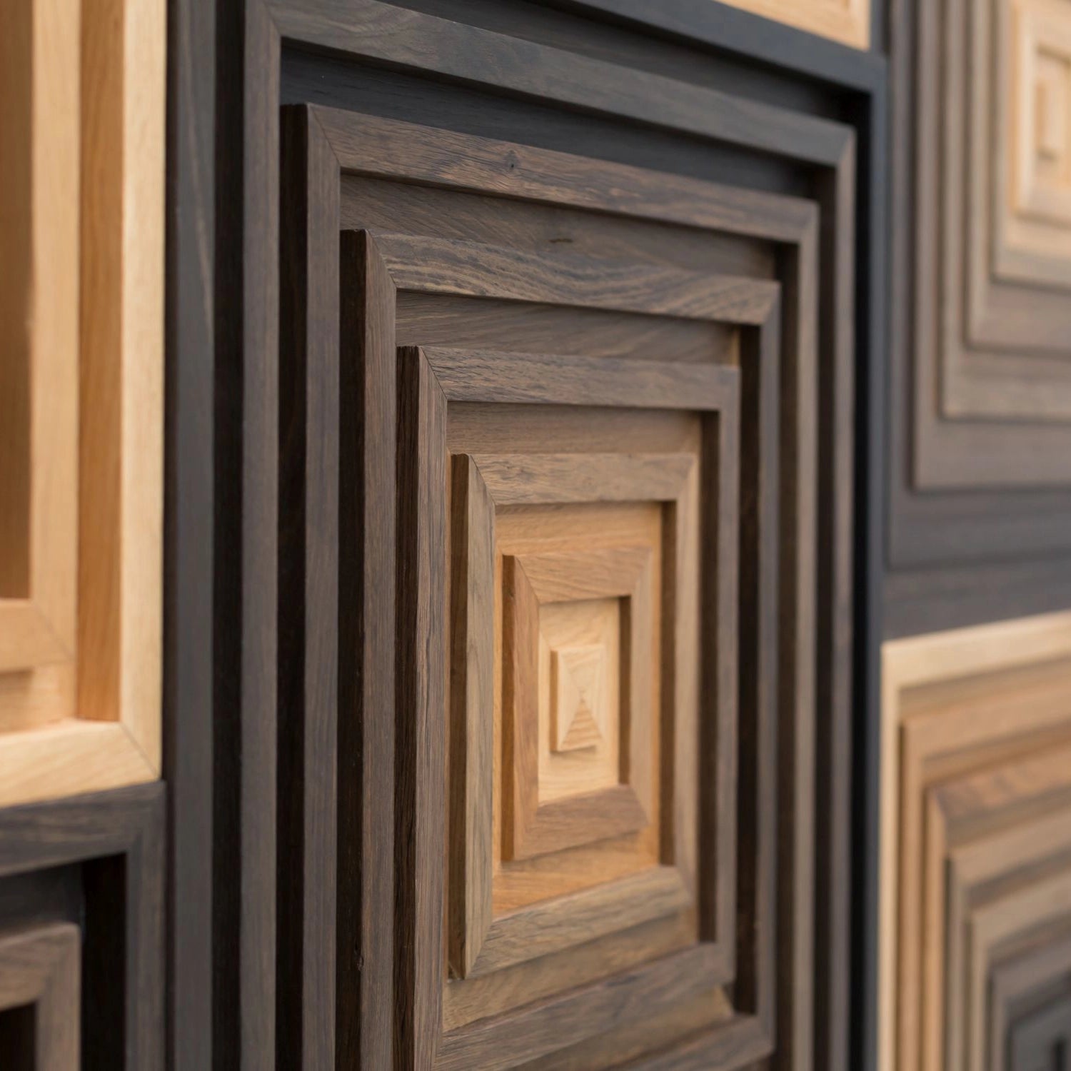 Wonderwall Studios Ledger Bog Oak Wall Panel