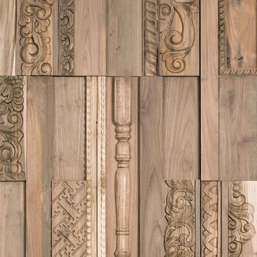 Wonderwall Studios Phoenix Reclaimed Teak Wall Panel