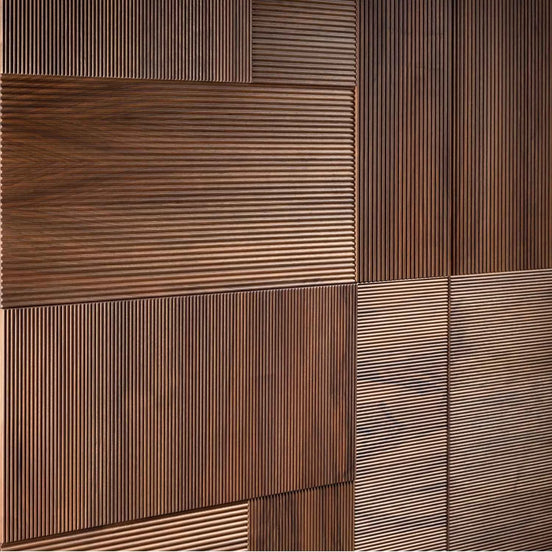 Wonderwall Studios Railings Walnut Wall Panel