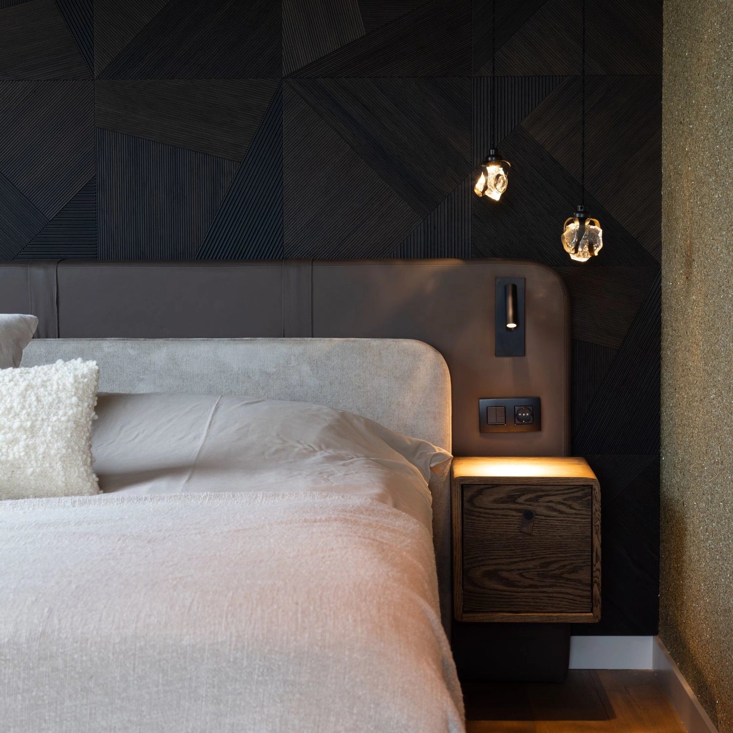 Wonderwall Studios Ridge Bog Oak Wall Panel
