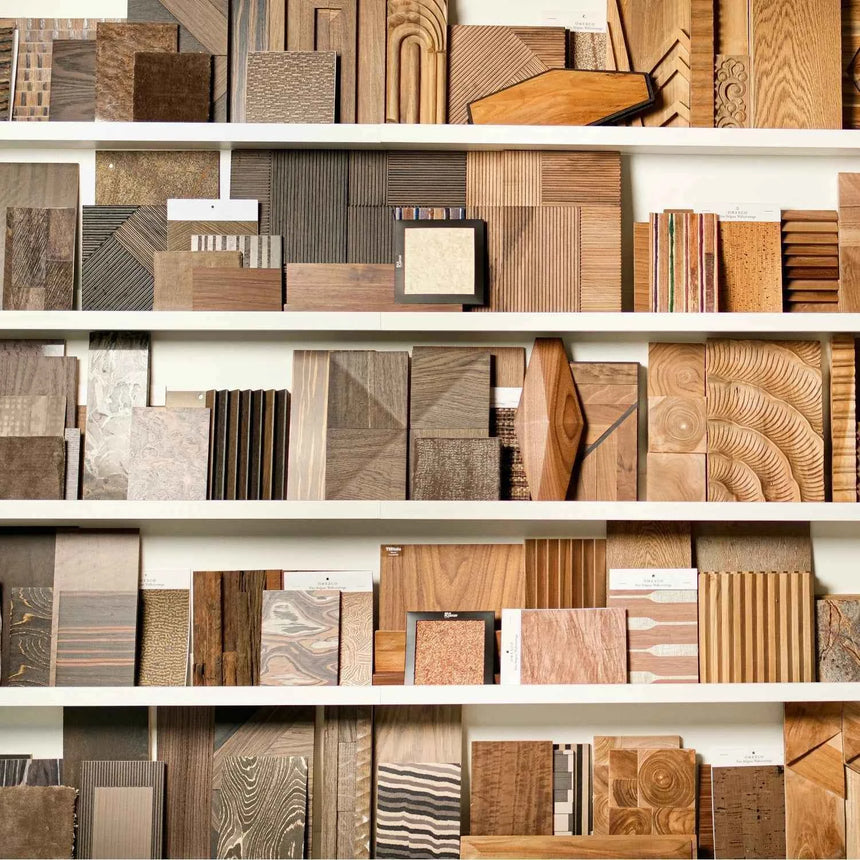Wonderwall Studios Meadow Reclaimed Teak Wall Panel