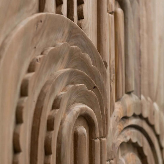 Wonderwall Studios Silver Reclaimed Teak Wall Panel