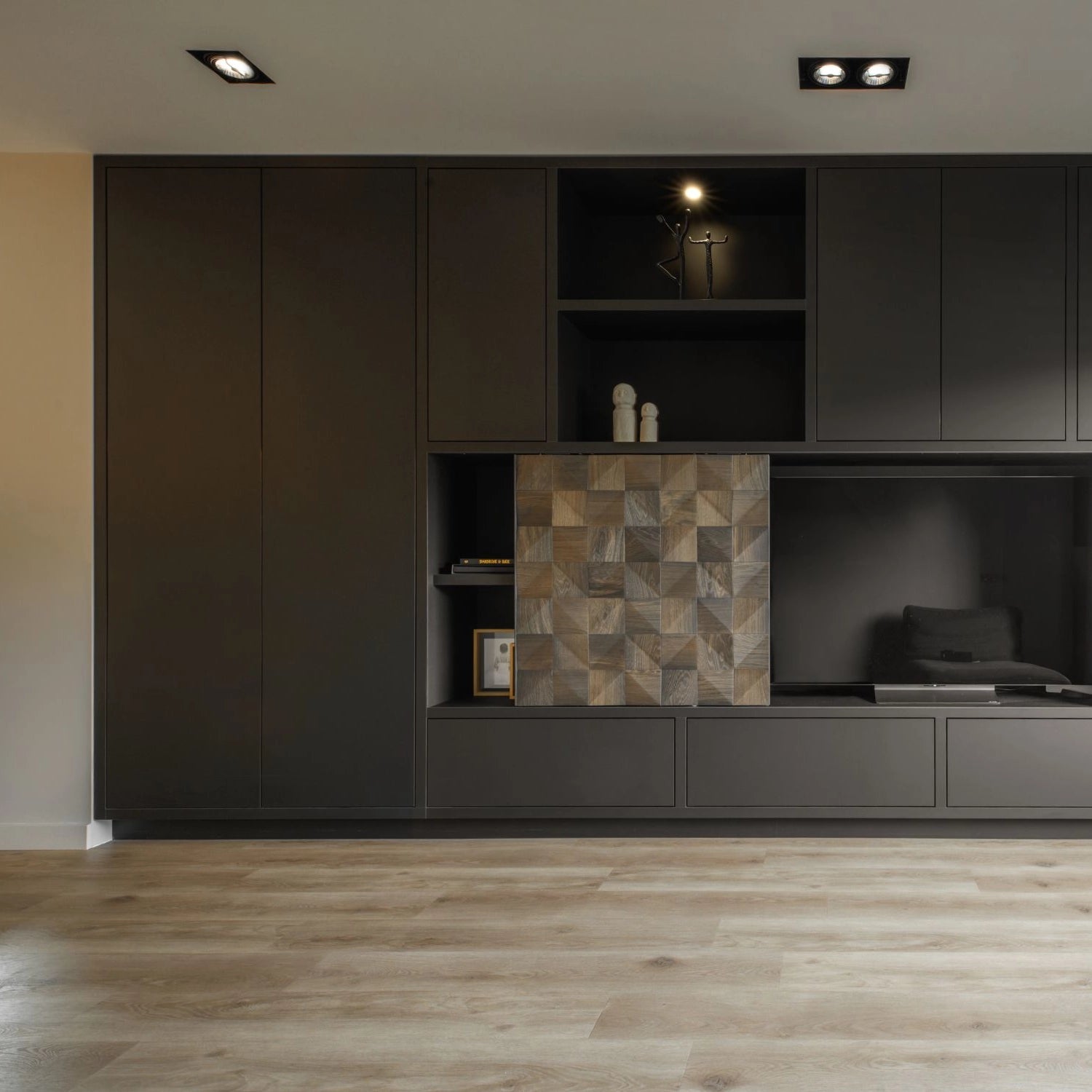 Wonderwall Studios Velvet Bog Oak Wall Panel