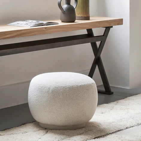 BOMBO round pouf