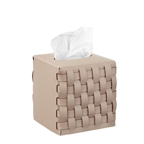 Bottega Napkin Holder in Natural Recycled Leather