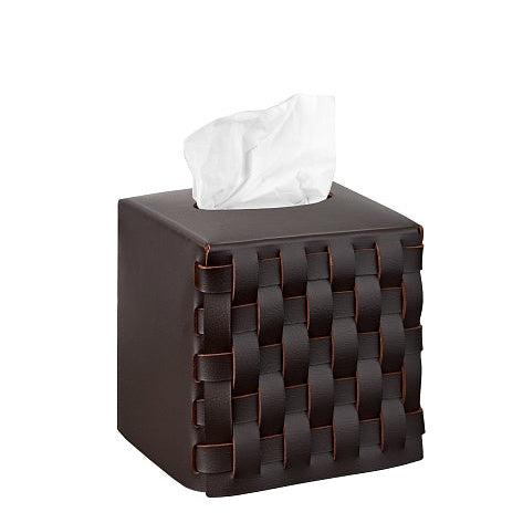Bottega Napkin Holder in Natural Recycled Leather