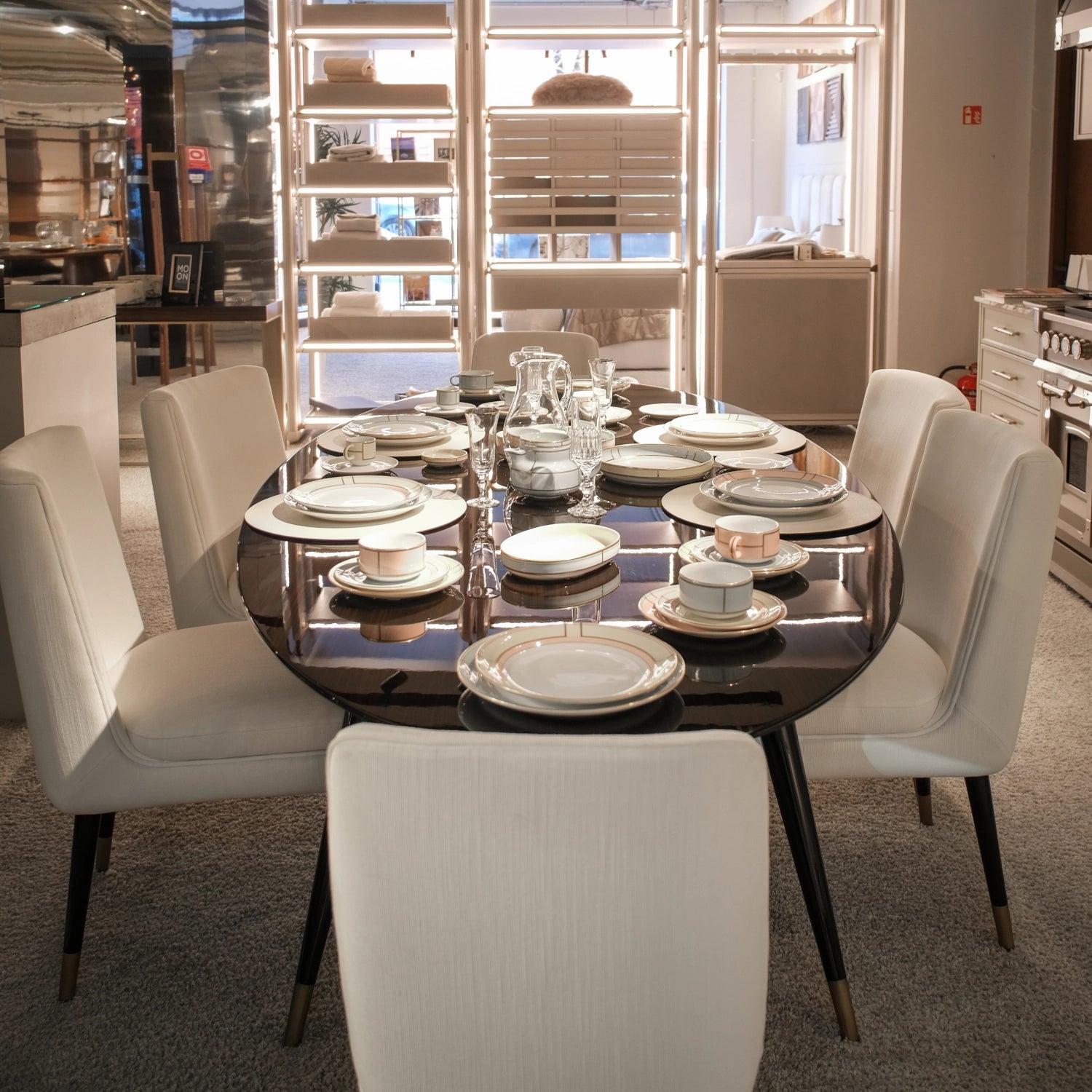 Andrea Dinner Table by Dom Edizioni at Archideco Interior Gallery