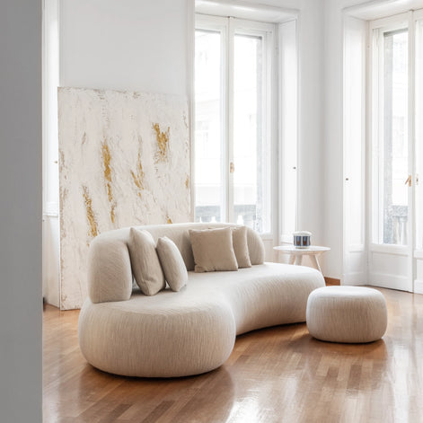 BOMBO round pouf