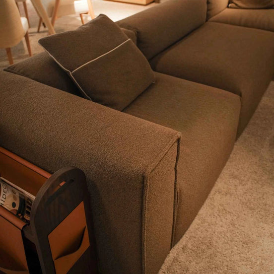 PORTOFINO Modular Sofa: Terminal unit with SX armrest by Dom Edizioni at Archideco Interior Gallery