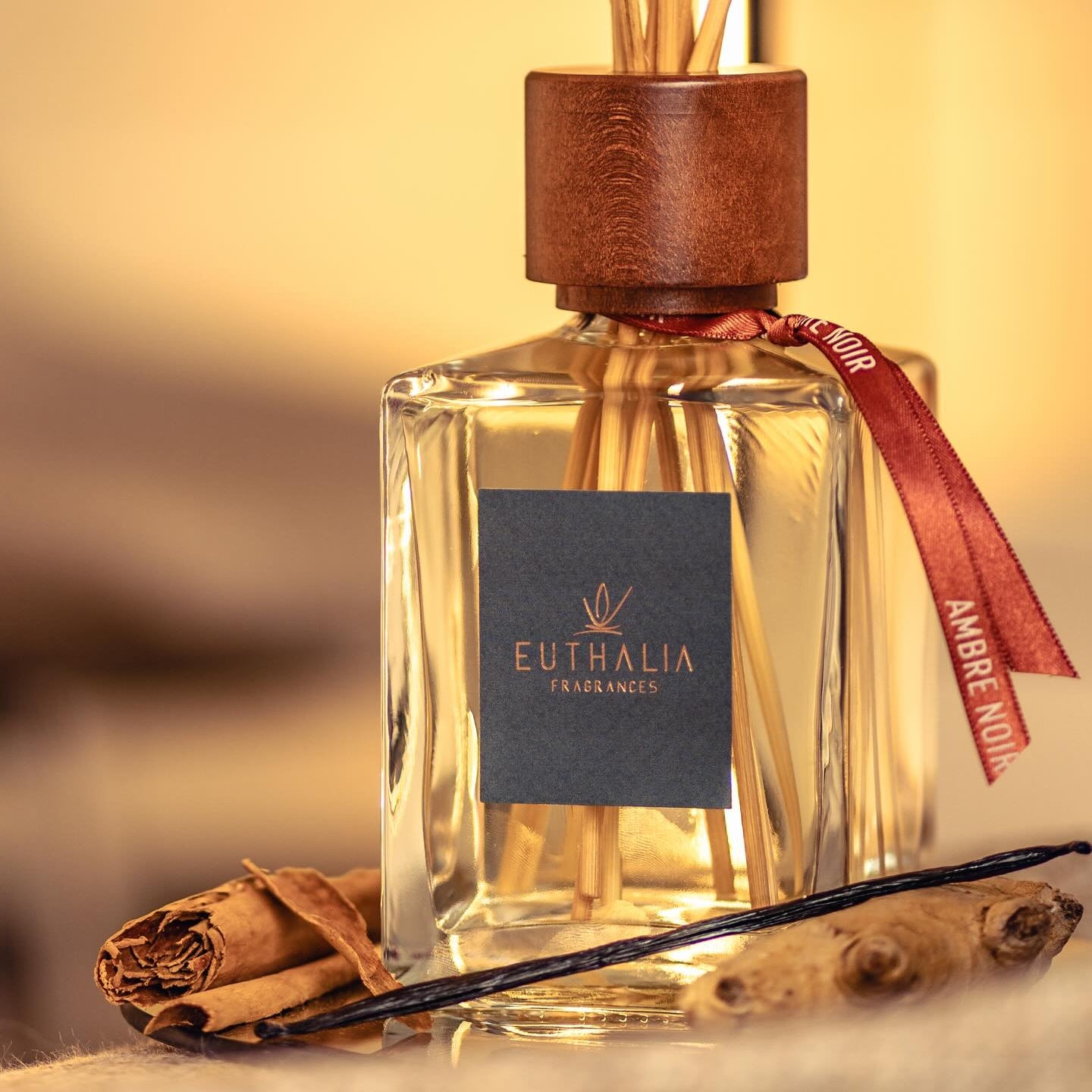 AMBRE NOIR – Reed Diffuser by Euthalia - At Archideco Interior Gallery