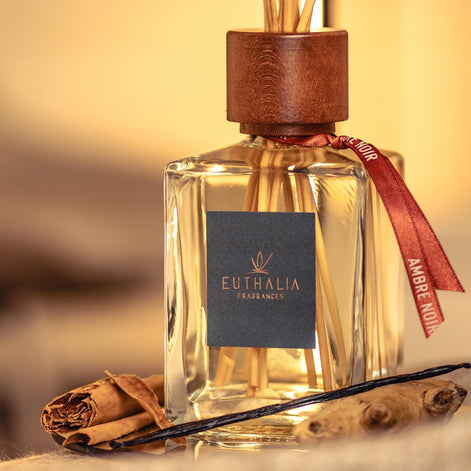 AMBRE NOIR – Reed Diffuser by Euthalia - At Archideco Interior Gallery