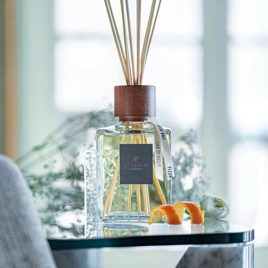 Reed diffuser 'Fleur de Bali' by Euthalia Fragrances at Archideco Interior Gallery.