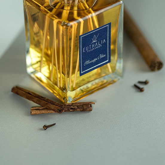 MISSISSIPPI BLUES Reed Diffuser by Euthalia at Archideco Interior Gallery