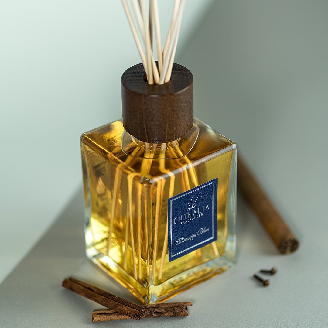 MISSISSIPPI BLUES Reed Diffuser by Euthalia at Archideco Interior Gallery