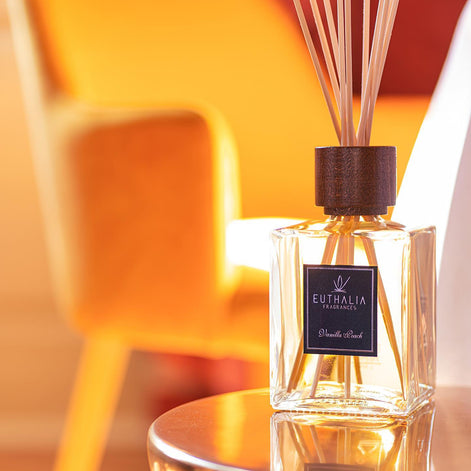 VANILLA PEACH Reed Diffuser by Euthalia at Archideco Interior Gallery