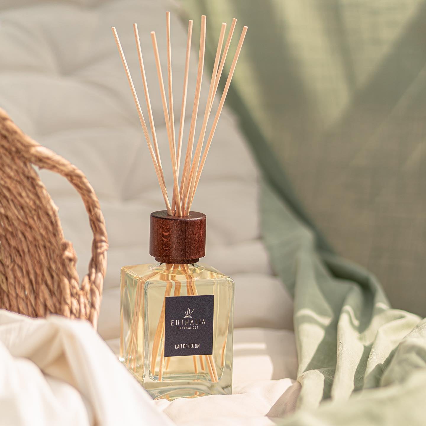 LAIT DE COTON Reed Diffuser by Euthalia at Archideco Interior Gallery