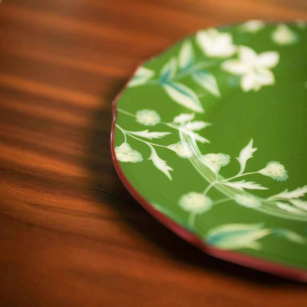 Florenza Acanto Green Bread Plate by Ginori 1735