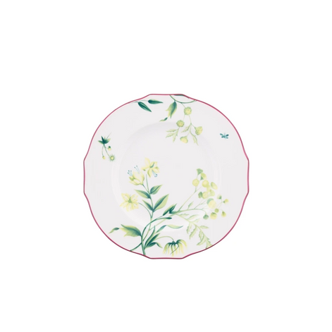 Florenza Acanto Green Flat Dinner Plate by Ginori 1735