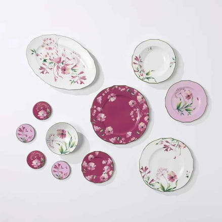 Florenza Malva Pink Soup Plate by Ginori 1735