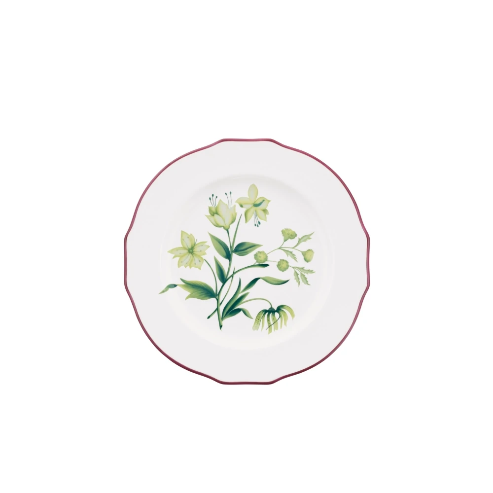 Florenza Acanto Green Dessert Plate by Ginori 1735