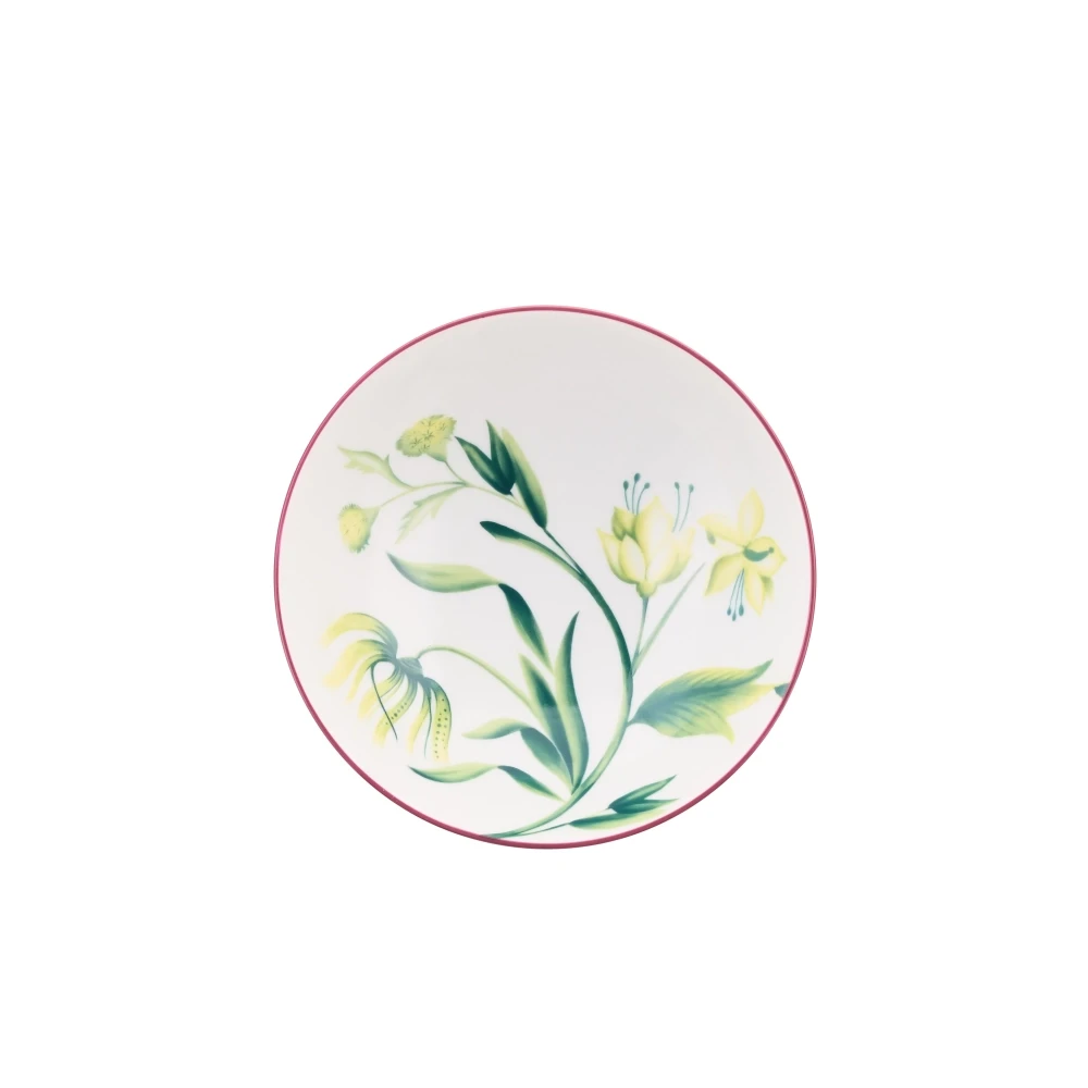 Florenza Acanto Green Fruit Bowl by Ginori 1735