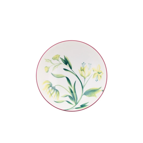 Florenza Acanto Green Fruit Bowl by Ginori 1735