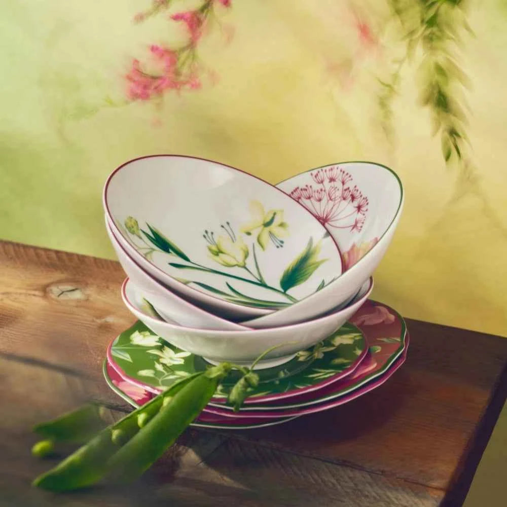 Florenza Malva Pink Fruit Bowl by Ginori 1735