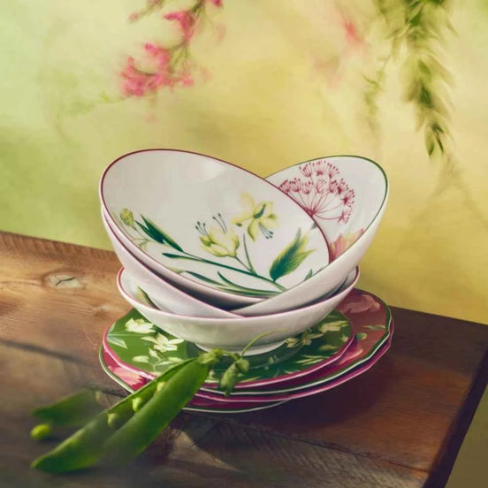 Florenza Malva Pink Fruit Bowl by Ginori 1735