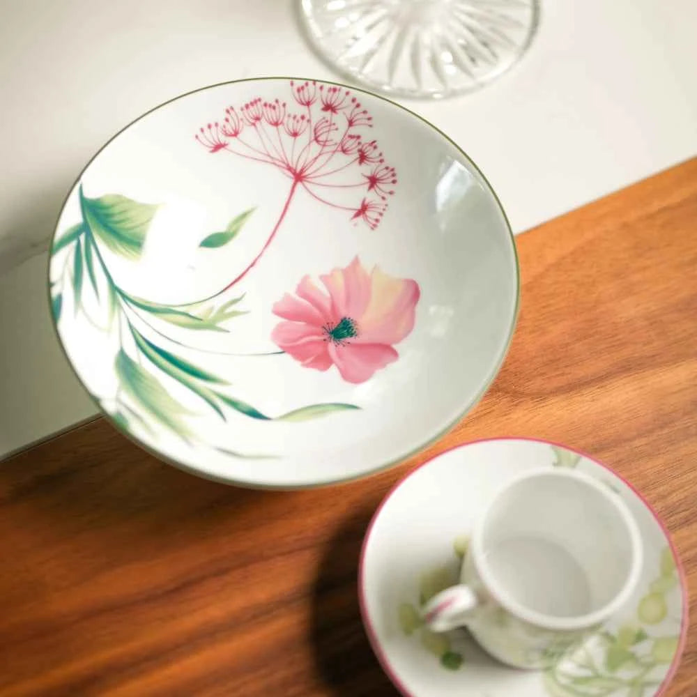 Florenza Malva Pink Fruit Bowl by Ginori 1735