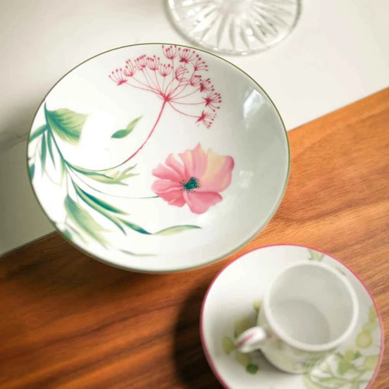 Florenza Malva Pink Fruit Bowl by Ginori 1735