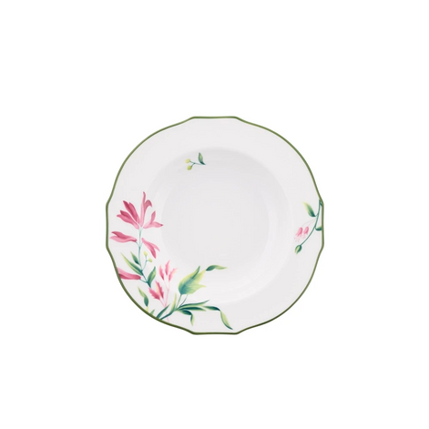 Florenza Malva Pink Soup Plate by Ginori 1735