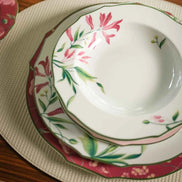 Florenza Malva Pink Soup Plate by Ginori 1735