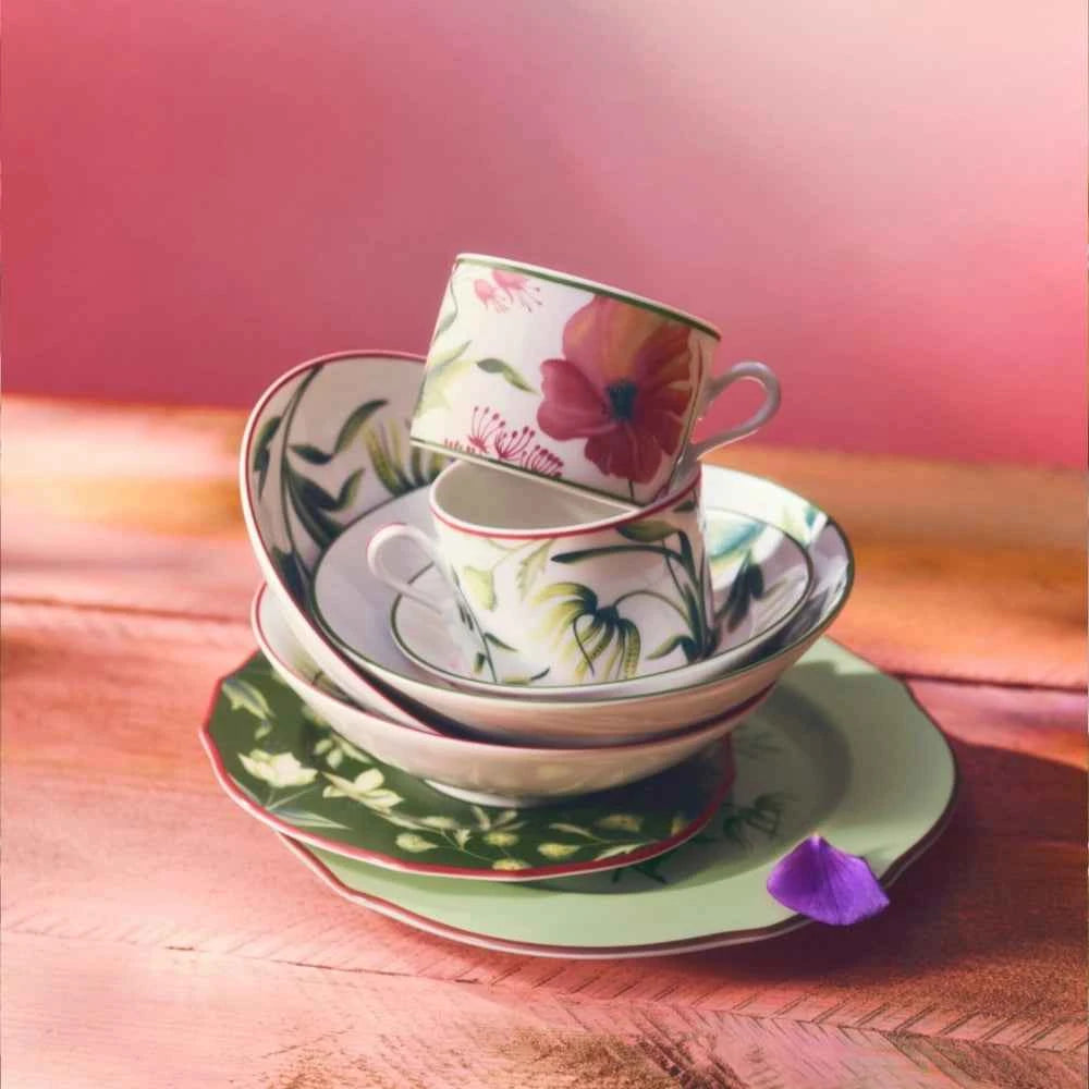 Florenza Malva Pink Tea Set for Two by Ginori 1735