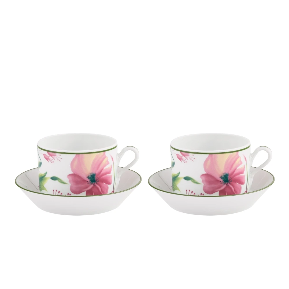 Florenza Malva Pink Tea Set for Two by Ginori 1735