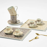 Ginori 1735 Labirinto Square Centerpiece – Nero