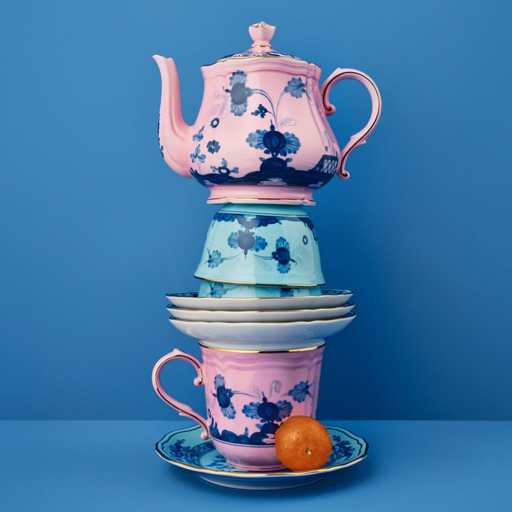 Oriente Italiano Azalea Milk Pitcher by Ginori 1735