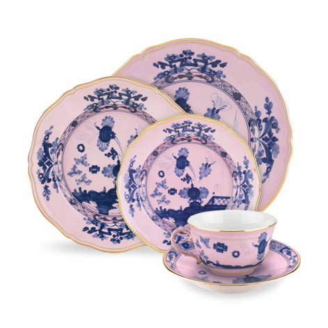 Oriente Italiano Azalea Soup Plate by Ginori 1735